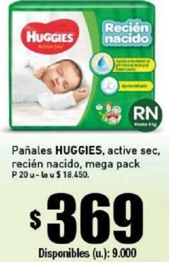 Cooperativa Obrera Pañales Huggies, Mega Pack oferta