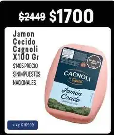 Makro Cagnoli - jamon cocido oferta