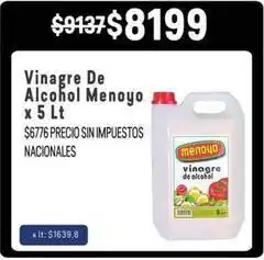 Makro Menoyo - vinagre de alcohol oferta