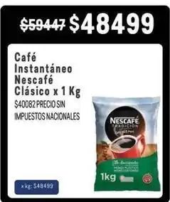 Makro Nescafé - café instantáneo clásico oferta