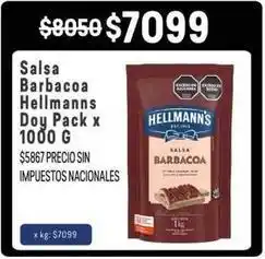 Makro Hellmann's - salsa barbacoa doy pack oferta