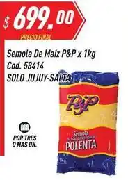 Supermercados Comodin S&p - semola de maiz p&p x 1kg cod. 58414 oferta