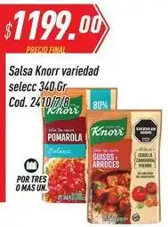 Supermercados Comodin Knorr - salsa variedad selecc 340 gr cod. 2410/7/8 oferta