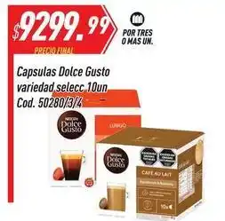 Supermercados Comodin Dolce gusto - capsulas variedad selecc 10un cod. 50280/3/4 oferta