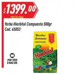 Supermercados Comodin Mas - yerba hierbital compuesta 500gr cod. 65053 oferta