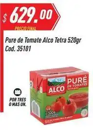 Supermercados Comodin Alco - pure de tomate tetra 520gr cod. 35101 oferta