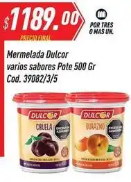 Supermercados Comodin Dulcor - mermelada varios sabores pote 500 gr cod. 39082/3/5 oferta