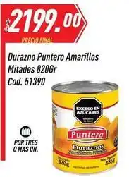 Supermercados Comodin Mas - durazno puntero amarillos mitades 820gr cod. 51390 oferta