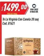 Supermercados Comodin La virginia - te con canela 20 saq cod. 81621 oferta