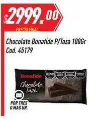 Supermercados Comodin Bonafide - chocolate p/taza 100gr cod. 45179 oferta