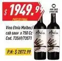 Supermercados Comodin Etnia - vino malbec/cab sauv x 750 cc cod. 73569/73571 oferta