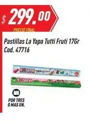 Supermercados Comodin La yapa - pastillas tutti fruti 17gr cod. 47716 oferta