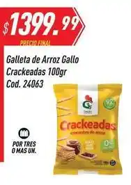 Supermercados Comodin Gallo - galleta de arroz crackeadas 100gr cod. 24063 oferta
