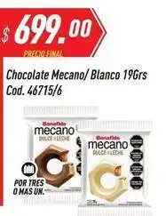 Supermercados Comodin Bonafide - chocolate mecano/ blanco 19grs cod. 46715/6 oferta