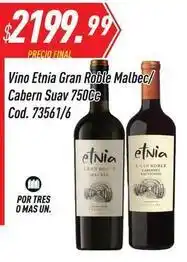 Supermercados Comodin Etnia - vino gran roble malbec/cabern suav 750cc cod. 73561/6 oferta
