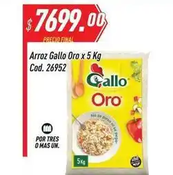 Supermercados Comodin Gallo oro - arroz x 5 kg cod. 26952 oferta