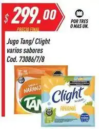 Supermercados Comodin Clight - jugo tang/ varios sabores cod. 73086/7/8 oferta