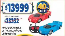 Supermercados Yaguar Off - auto de carrera ultrax rojo/azul cód.90284/85 oferta
