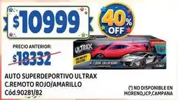 Supermercados Yaguar Off - auto superdeportivo ultrax c.remoto rojo/amarillo cód.90281/82 oferta