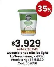 Coto Mas - queso blanco clásico light oferta