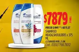 Supermercados Yaguar Head & shoulders - shampoo oferta