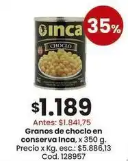 Coto Inca - granos de choclo en conserva oferta
