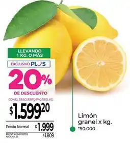 La Anonima Limón granel oferta