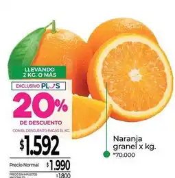 La Anonima Naranja granel oferta