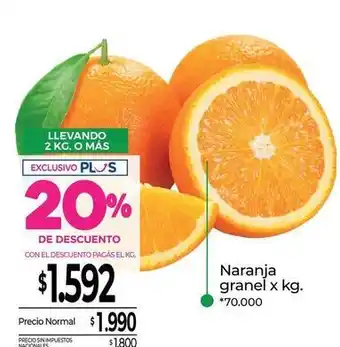 La Anonima Naranja granel oferta