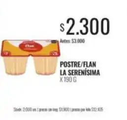 La serenísima - postre/flan