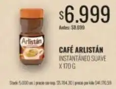 Supermercados Tadicor Arlistán - café arlistán instantáneo suave oferta