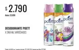 Supermercados Tadicor Poett - desodorante oferta