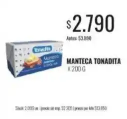 Supermercados Tadicor Tonadita - manteca oferta