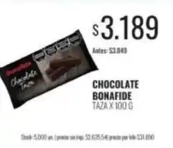 Supermercados Tadicor Bonafide - chocolate taza oferta
