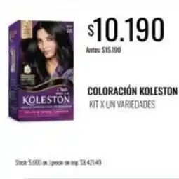 Supermercados Tadicor Koleston - coloración kit oferta