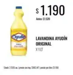 Supermercados Tadicor Ayudin - lavandina original oferta