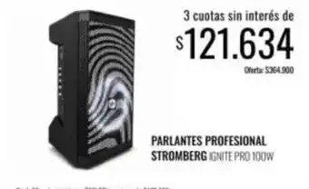 Supermercados Tadicor Stromberg - parlantes profesional ignite pro 100w oferta
