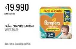 Supermercados Tadicor Pampers - pañal babysan oferta