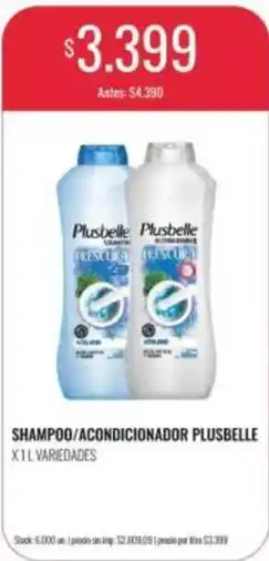 Supermercados Tadicor Plusbelle - shampoo/acondicionador oferta