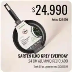Supermercados Tadicor Ilko - sartén ilko grey everyday oferta