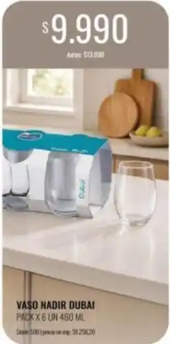 Supermercados Tadicor Nadir - vaso nadir dubai oferta