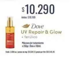 Supermercados Tadicor Dove - uv repair & glow + ferúlico máscara de tratamiento oferta