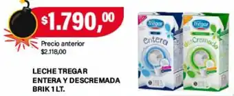 Tregar leche entera y descremada