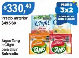 Supermercados Damesco Tang jugos o Clight para diluir sobrecito oferta