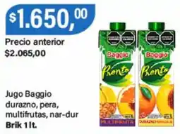 Supermercados Damesco Baggio jugo durazno pera multifrutus nar dur oferta
