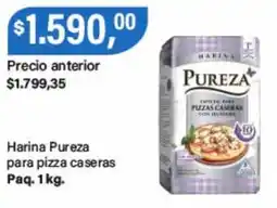 Supermercados Damesco Pureza harina para pizza caseras oferta