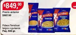 Supermercados Damesco Terrabusi fideos largos o guiseros oferta
