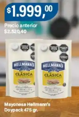 Supermercados Damesco Hellmann's mayonesa clásica oferta