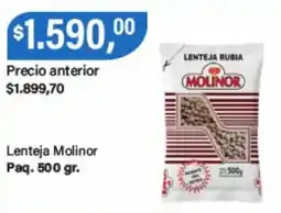 Supermercados Damesco Molinor lenteja rubia oferta