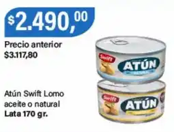 Supermercados Damesco Swift atún lomo aceite o natural oferta